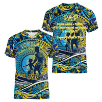 Father's Day Tokelau Women V-Neck T-Shirt Special Dad Polynesia Paradise