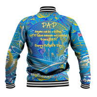 Father's Day Tuvalu Baseball Jacket Special Dad Polynesia Paradise