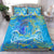 Father's Day Tuvalu Bedding Set Special Dad Polynesia Paradise