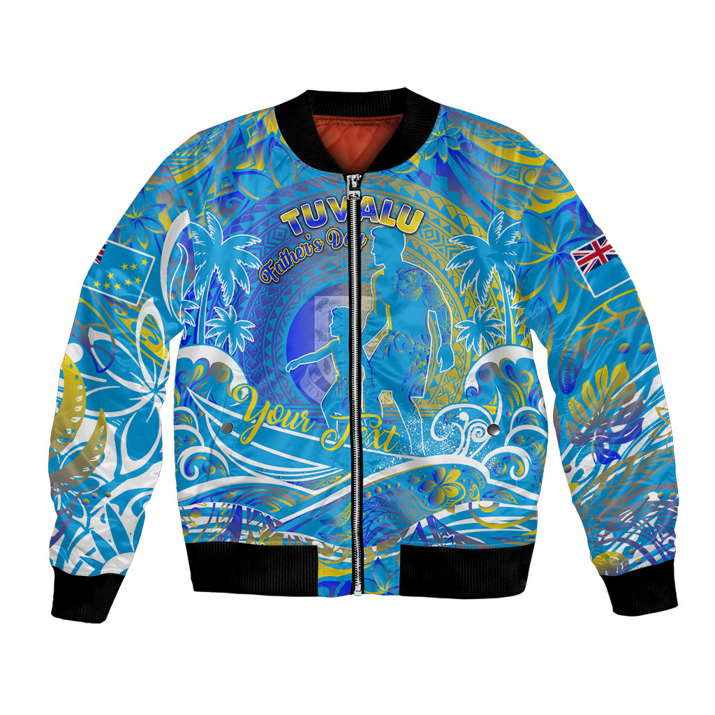 Father's Day Tuvalu Bomber Jacket Special Dad Polynesia Paradise