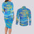 Father's Day Tuvalu Couples Matching Long Sleeve Bodycon Dress and Long Sleeve Button Shirt Special Dad Polynesia Paradise