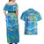 Father's Day Tuvalu Couples Matching Off Shoulder Maxi Dress and Hawaiian Shirt Special Dad Polynesia Paradise