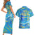 Father's Day Tuvalu Couples Matching Short Sleeve Bodycon Dress and Hawaiian Shirt Special Dad Polynesia Paradise