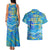 Father's Day Tuvalu Couples Matching Tank Maxi Dress and Hawaiian Shirt Special Dad Polynesia Paradise