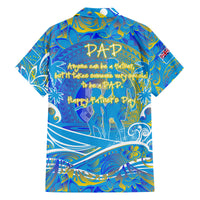 Father's Day Tuvalu Family Matching Long Sleeve Bodycon Dress and Hawaiian Shirt Special Dad Polynesia Paradise