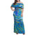 Father's Day Tuvalu Family Matching Off Shoulder Maxi Dress and Hawaiian Shirt Special Dad Polynesia Paradise