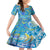 Father's Day Tuvalu Family Matching Short Sleeve Bodycon Dress and Hawaiian Shirt Special Dad Polynesia Paradise