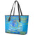 Father's Day Tuvalu Leather Tote Bag Special Dad Polynesia Paradise