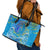 Father's Day Tuvalu Leather Tote Bag Special Dad Polynesia Paradise