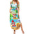 Guam Christmas Summer Maxi Dress Santa Claus Beach and Wave DT02 Women Art - Polynesian Pride