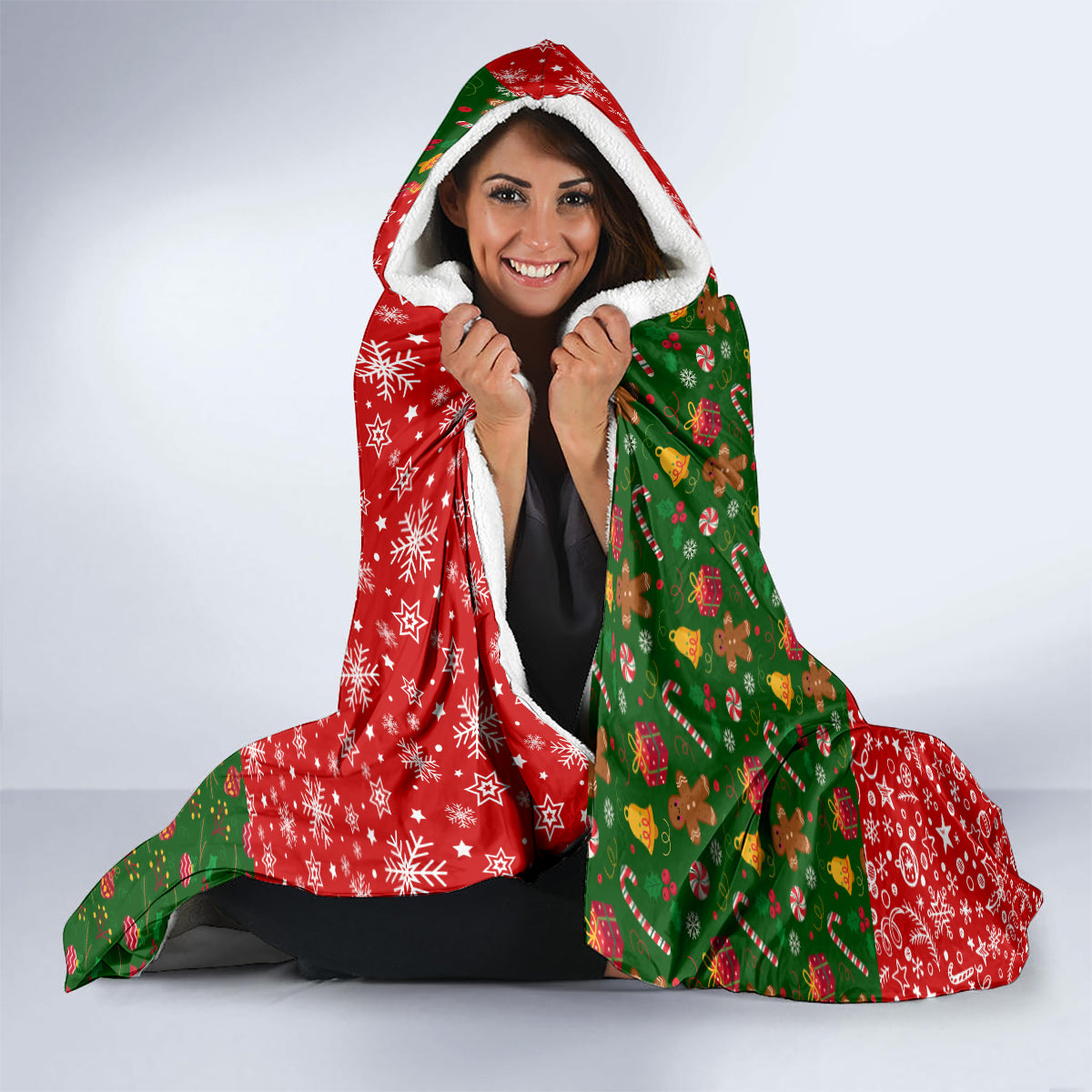 Hawaii Christmas Hooded Blanket Mele Kalikimaka Kanaka Maoli DT02 - Polynesian Pride