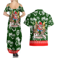 Guam Christmas Couples Matching Summer Maxi Dress and Hawaiian Shirt Felis Pusgua Tropical Xmas Patterns DT02 - Polynesian Pride