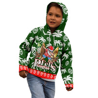 Guam Christmas Kid Hoodie Felis Pusgua Tropical Xmas Patterns DT02 - Polynesian Pride