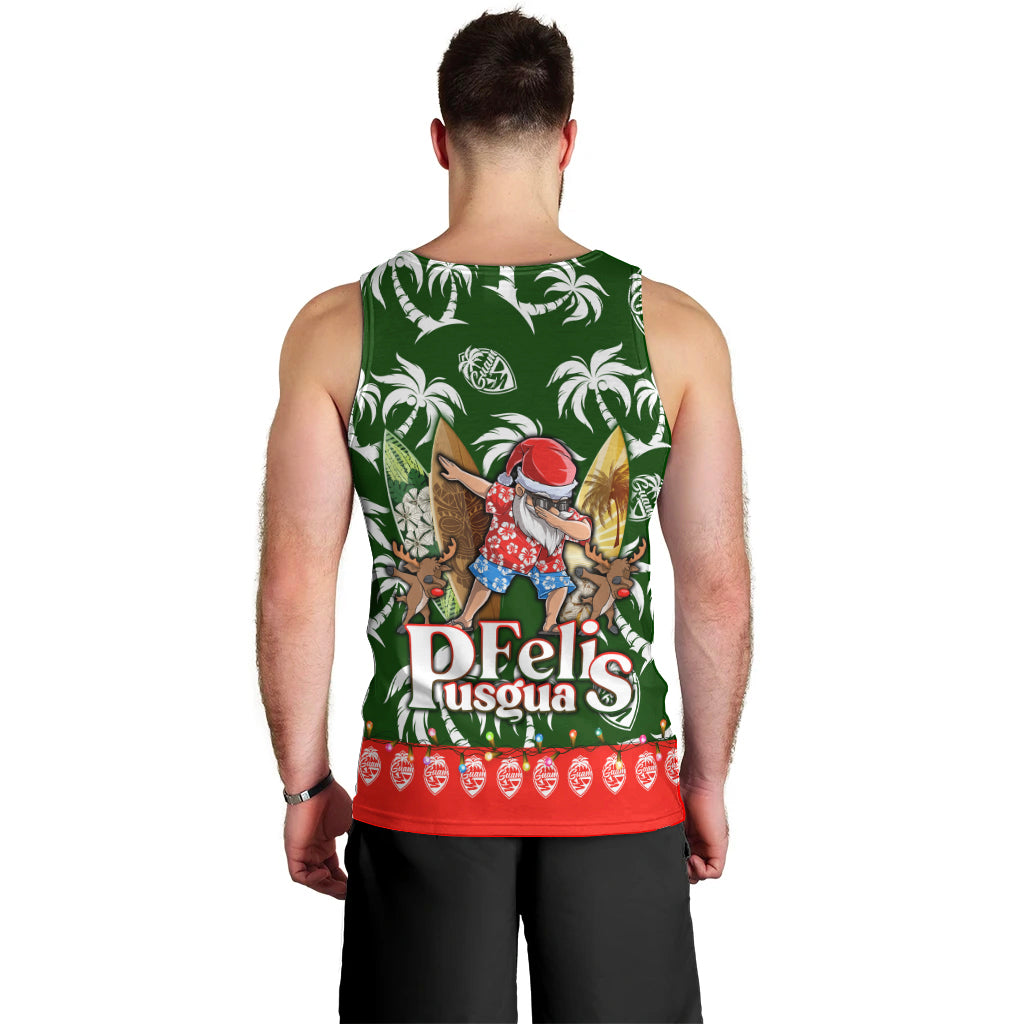 Guam Christmas Men Tank Top Felis Pusgua Tropical Xmas Patterns DT02 - Polynesian Pride