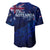Personalised New Zealand Baseball Jersey Aotearoa Map Silver Fern DT02 - Polynesian Pride