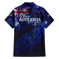Personalised New Zealand Family Matching Puletasi Dress and Hawaiian Shirt Aotearoa Map Silver Fern DT02 - Polynesian Pride