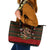 Meri Kirihimete New Zealand Leather Tote Bag Christmas Kiwi Maori DT02 Red - Polynesian Pride