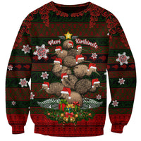 Meri Kirihimete New Zealand Sweatshirt Christmas Kiwi Maori DT02 Unisex Red - Polynesian Pride