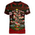 Meri Kirihimete New Zealand Women V Neck T Shirt Christmas Kiwi Maori DT02 - Polynesian Pride