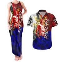Philippines Bonifacio Day Couples Matching Tank Maxi Dress and Hawaiian Shirt DT02 Art - Polynesian Pride