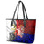 Philippines Bonifacio Day Leather Tote Bag DT02 - Polynesian Pride