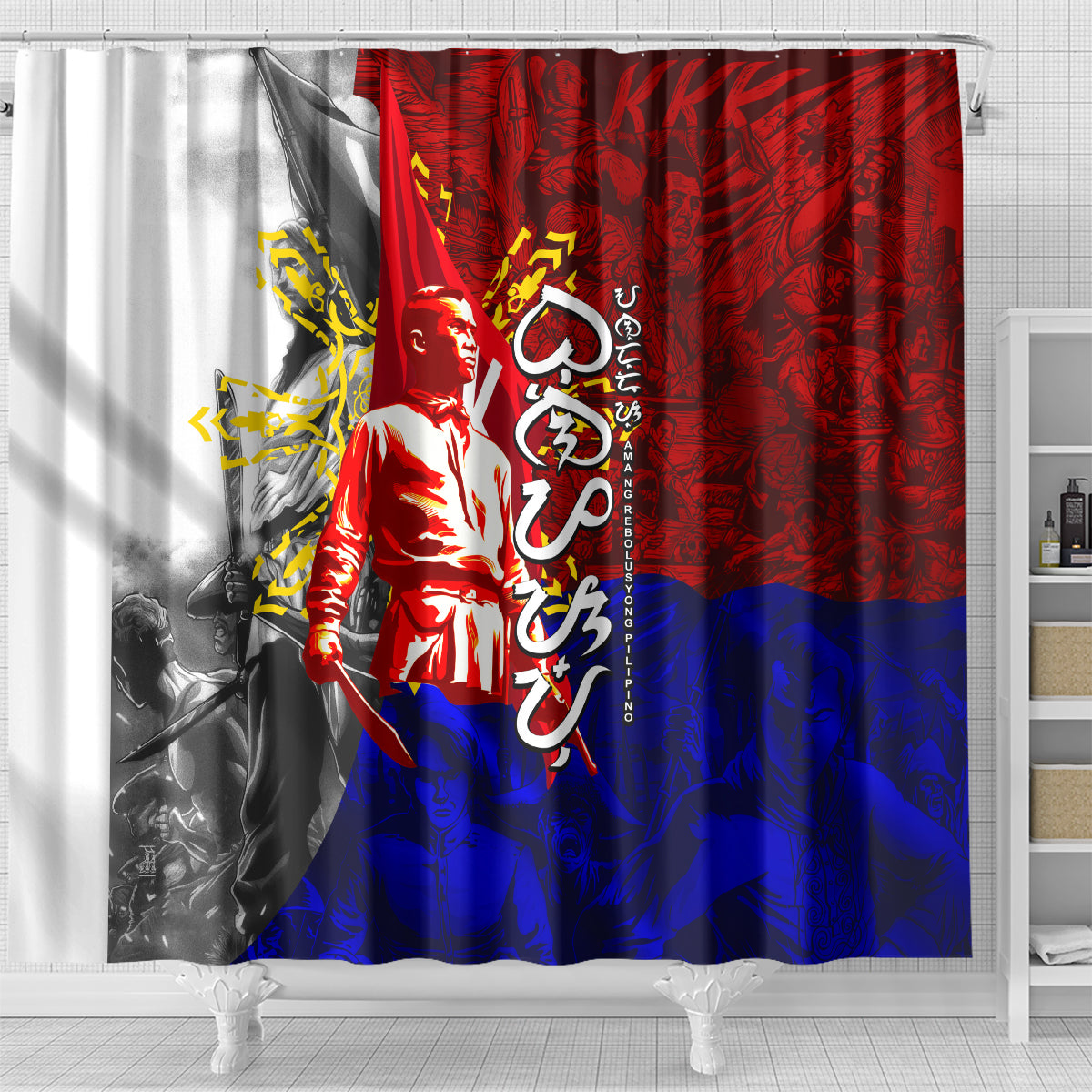 Philippines Bonifacio Day Shower Curtain DT02 - Polynesian Pride