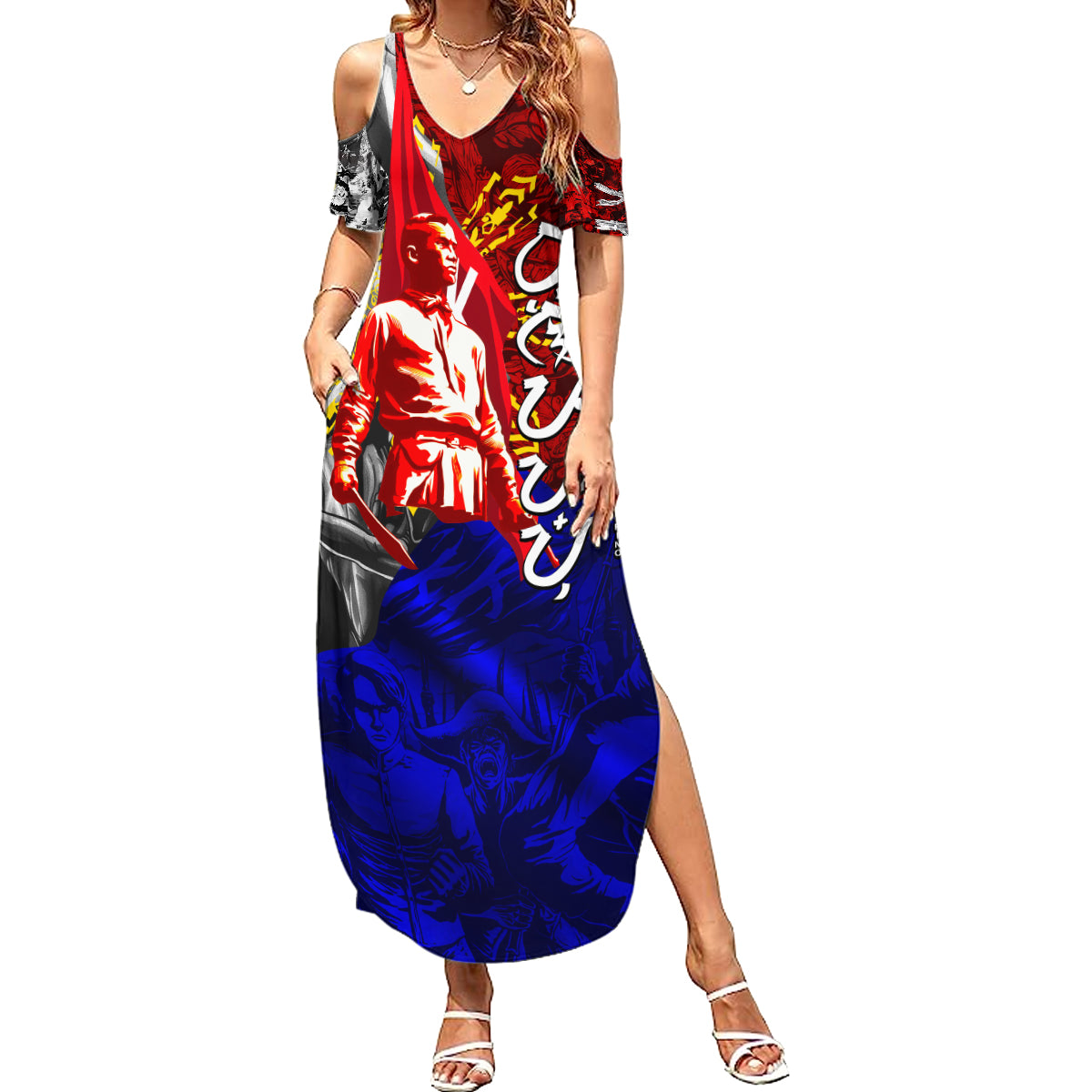 Philippines Bonifacio Day Summer Maxi Dress DT02 Women Art - Polynesian Pride