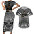 New Zealand Couples Matching Short Sleeve Bodycon Dress and Hawaiian Shirt Rugby Aotearoa Champions DT02 Black - Polynesian Pride