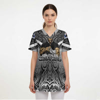 New Zealand Scrub Top Rugby Aotearoa Champions - Polynesian Pride