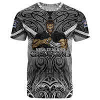 New Zealand T Shirt Rugby Aotearoa Champions DT02 Black - Polynesian Pride