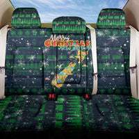 Merry Christmas New Zealand Back Car Seat Cover Xmas Travel Map - Polynesian Pride
