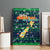 Merry Christmas New Zealand Canvas Wall Art Xmas Travel Map - Polynesian Pride