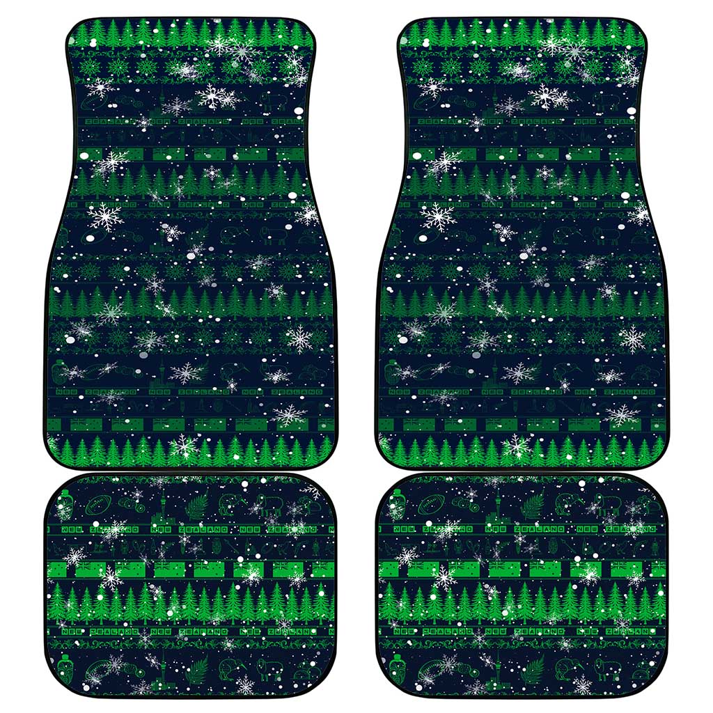 Merry Christmas New Zealand Car Mats Xmas Travel Map - Polynesian Pride