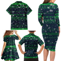 Merry Christmas New Zealand Family Matching Long Sleeve Bodycon Dress and Hawaiian Shirt Xmas Travel Map DT02 - Polynesian Pride