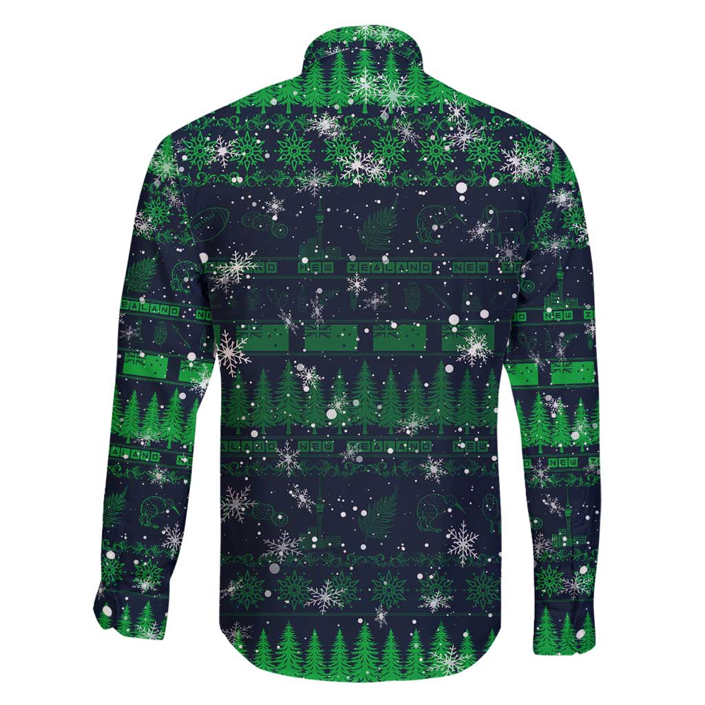 Merry Christmas New Zealand Family Matching Long Sleeve Bodycon Dress and Hawaiian Shirt Xmas Travel Map DT02 - Polynesian Pride