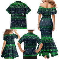 Merry Christmas New Zealand Family Matching Mermaid Dress and Hawaiian Shirt Xmas Travel Map DT02 - Polynesian Pride