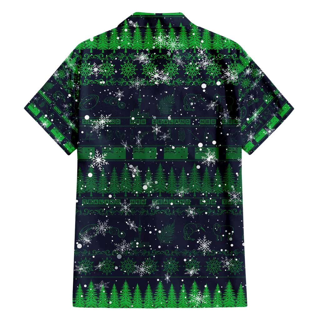 Merry Christmas New Zealand Family Matching Summer Maxi Dress and Hawaiian Shirt Xmas Travel Map - Polynesian Pride