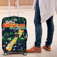 Merry Christmas New Zealand Luggage Cover Xmas Travel Map - Polynesian Pride