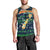 Merry Christmas New Zealand Men Tank Top Xmas Travel Map - Polynesian Pride
