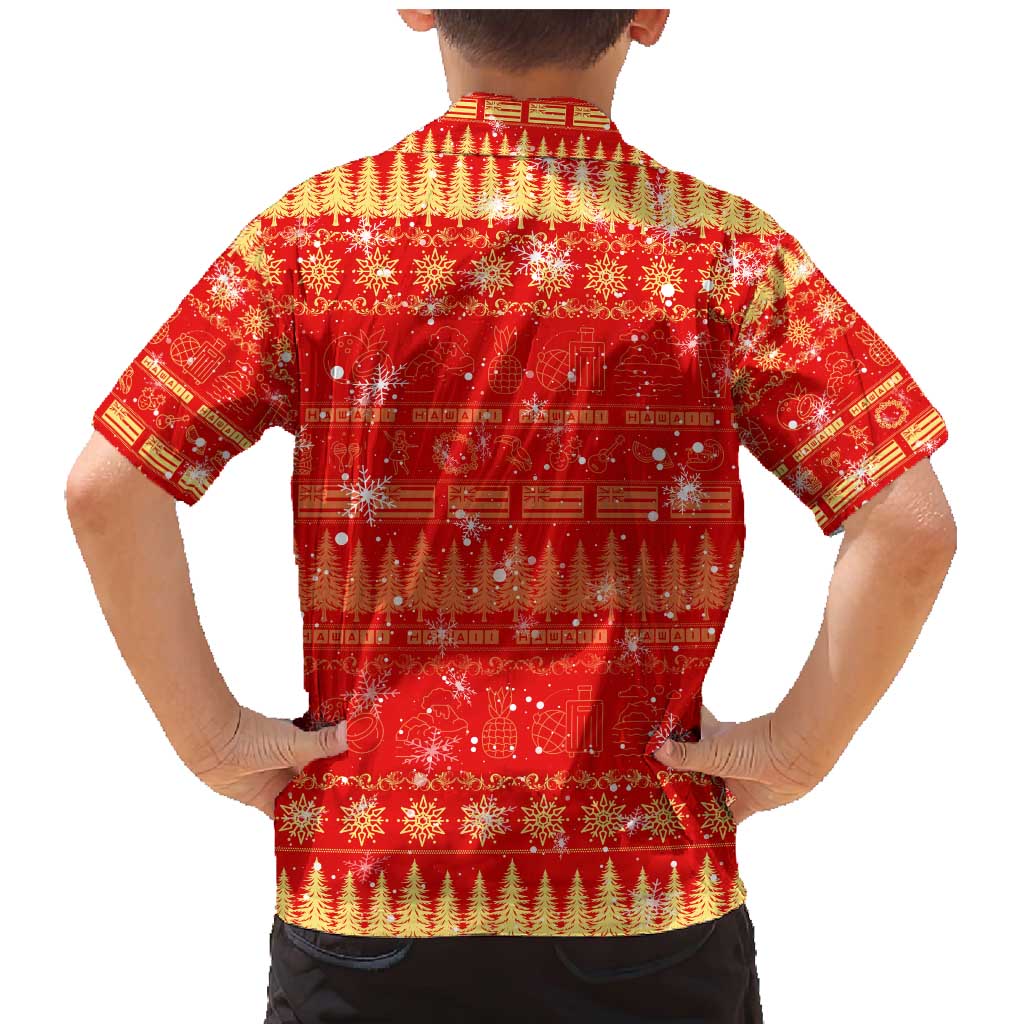 Merry Christmas Hawaii Family Matching Mermaid Dress and Hawaiian Shirt Xmas Travel Map DT02 - Polynesian Pride