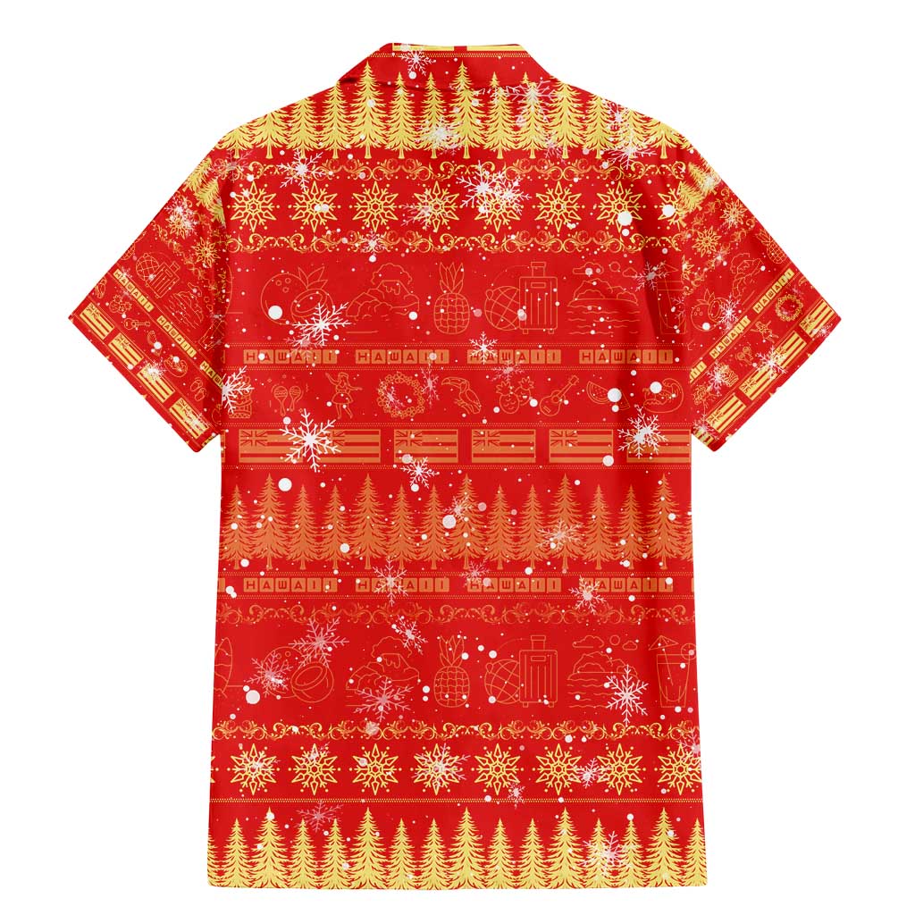 Merry Christmas Hawaii Family Matching Mermaid Dress and Hawaiian Shirt Xmas Travel Map DT02 - Polynesian Pride