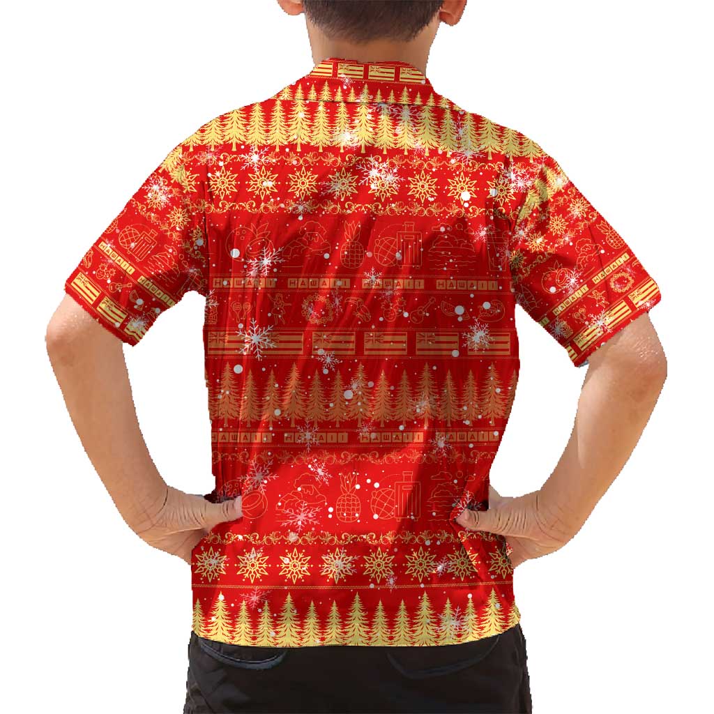 Merry Christmas Hawaii Family Matching Puletasi and Hawaiian Shirt Xmas Travel Map DT02 - Polynesian Pride
