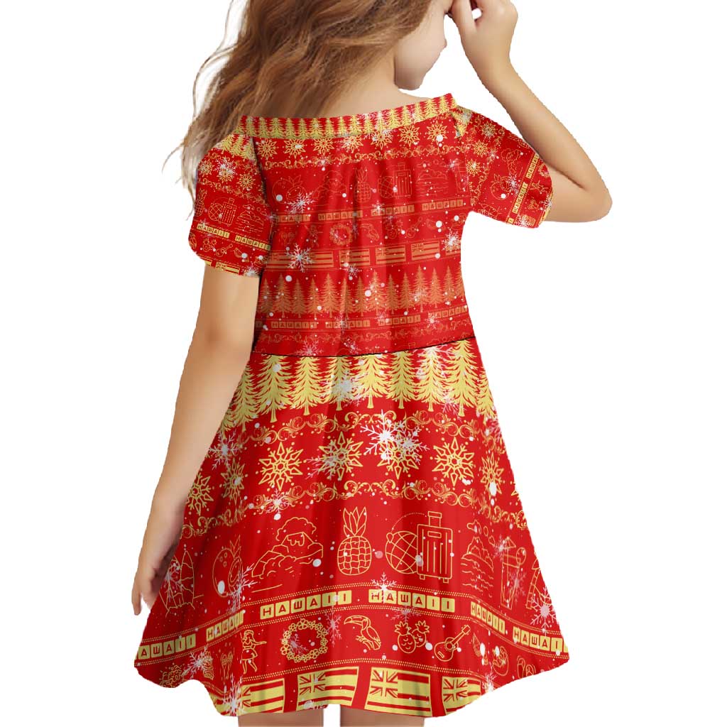 Merry Christmas Hawaii Family Matching Summer Maxi Dress and Hawaiian Shirt Xmas Travel Map DT02 - Polynesian Pride