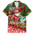 Mele Kalikimaka Shaka Santa Family Matching Tank Maxi Dress and Hawaiian Shirt Hawaiian Surf Christmas Design with Aloha Spirit - Polynesian Pride