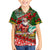 Mele Kalikimaka Shaka Santa Family Matching Tank Maxi Dress and Hawaiian Shirt Hawaiian Surf Christmas Design with Aloha Spirit - Polynesian Pride