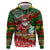 Mele Kalikimaka Shaka Santa Hoodie Hawaiian Surf Christmas Design with Aloha Spirit - Polynesian Pride