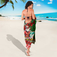 Mele Kalikimaka Shaka Santa Sarong Hawaiian Surf Christmas Design with Aloha Spirit - Polynesian Pride