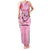 Butterfly Polynesia Breast Cancer Family Matching Tank Maxi Dress and Hawaiian Shirt Nobody Fights Alone Pink Out Tropical Hibiscus