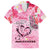 Butterfly Polynesia Breast Cancer Hawaiian Shirt Nobody Fights Alone Pink Out Tropical Hibiscus