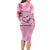 Butterfly Polynesia Breast Cancer Long Sleeve Bodycon Dress Nobody Fights Alone Pink Out Tropical Hibiscus